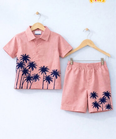 Sierra Kids Blue & Pink Summer Set | 100% Cotton, Fun & Comfortable (Ages 4–10)