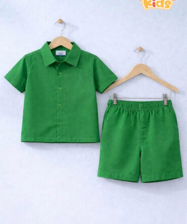 Sierra Kids Green Shirt Coord Set | Comfortable & Easy Style (Ages 4–10)