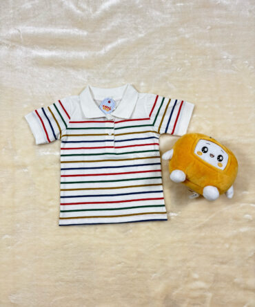 Sierra Kids Multicolor White Coord Set | Comfy & Playful (Ages 4–10)
