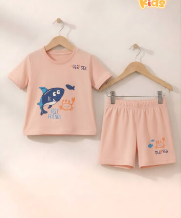 Sierra Kids Shark Loungewear Set | Soft & Cozy Everyday Comfort (Ages 4–10)