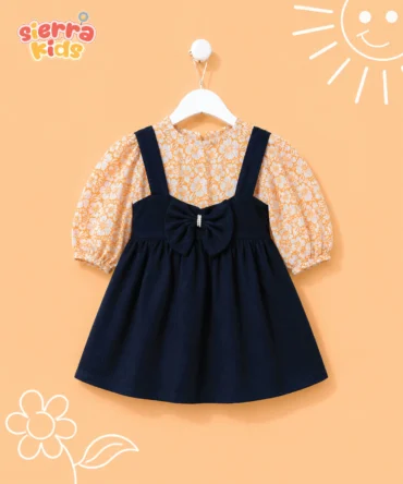 Black Layered Jumpsuit, Comfortable & Stylish (Ages 1–10)