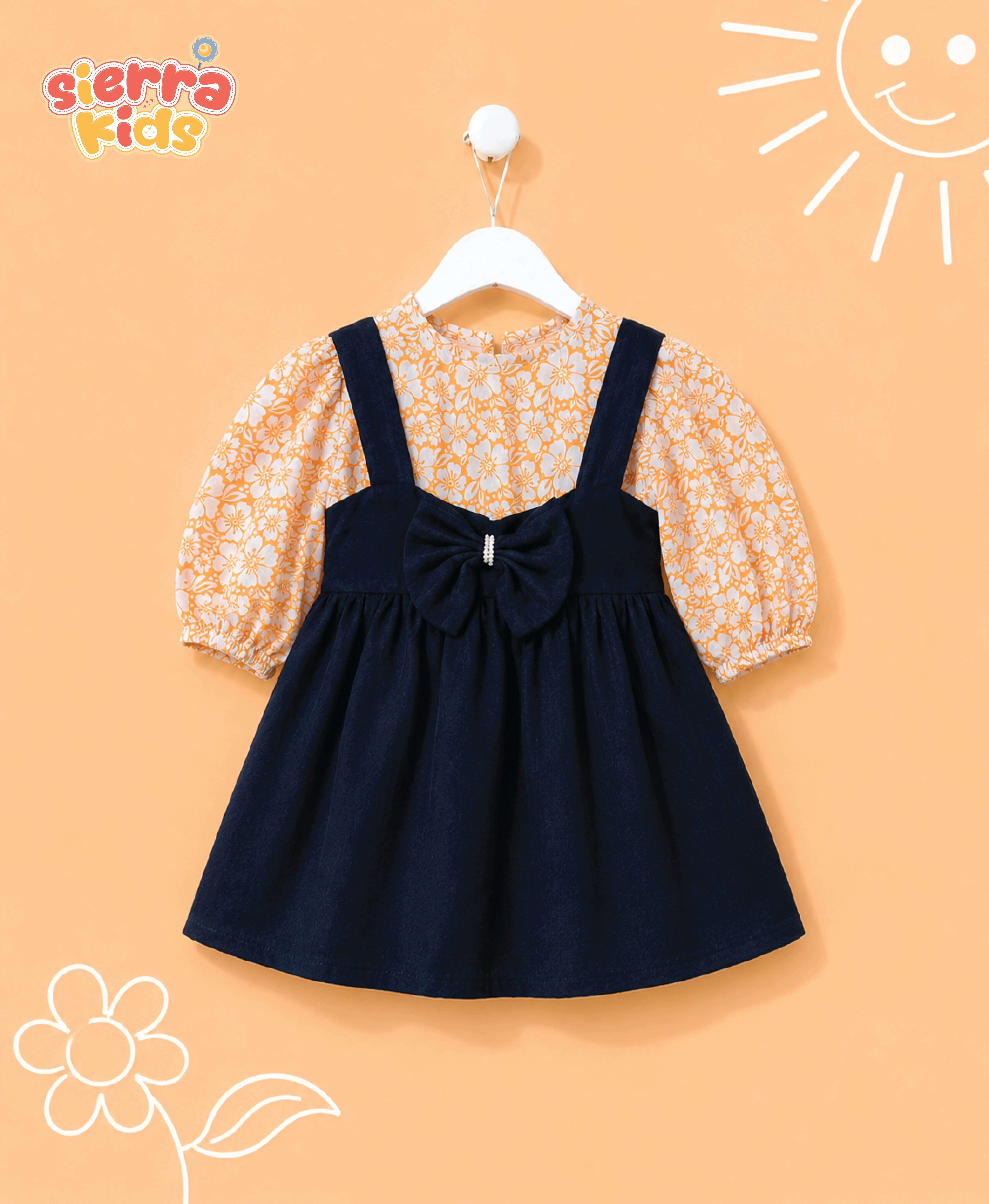Black Layered Jumpsuit, Comfortable & Stylish (Ages 1–10)