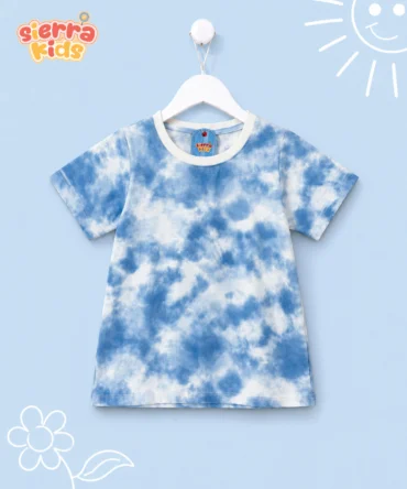 Sierra Kids Cloud Batik T-Shirt | Comfortable & Stylish (Ages 4–10)