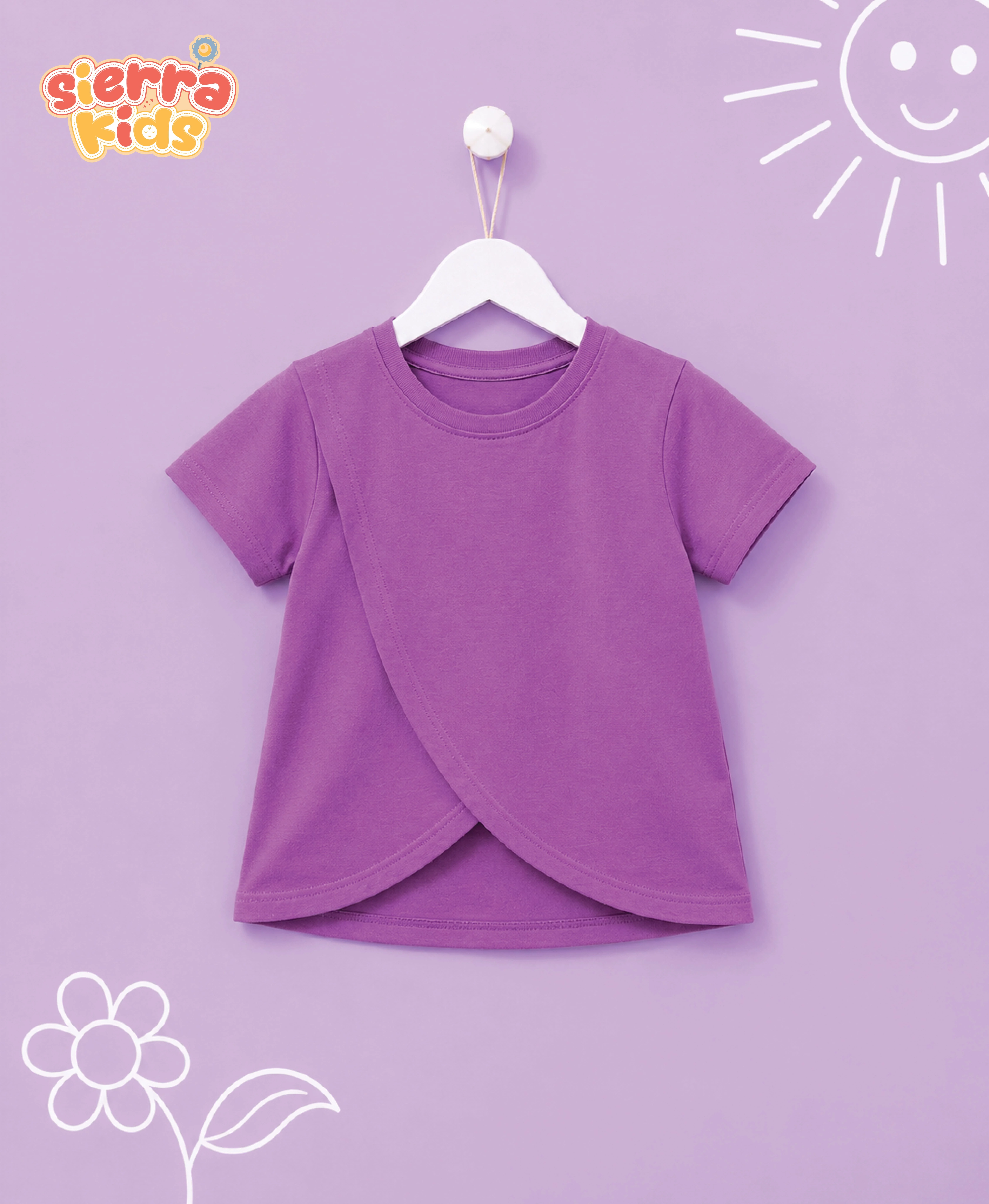 Sierra Kids Baby Slit T-Shirt | Comfy & Playful (Ages 1–10)