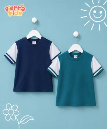 Sierra Kids Raglan T-Shirt | Green or Blue Color Options (Ages 4–10)