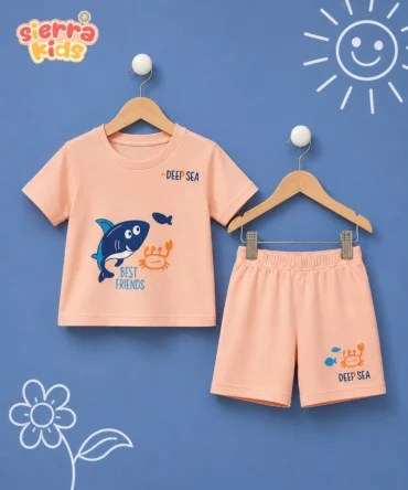 Sierra Kids Shark Loungewear Set | Soft & Cozy Everyday Comfort (Ages 4–10)