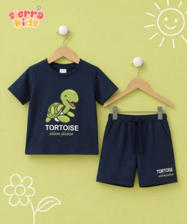 Sierra Kids Tortoise Loungewear Set | Soft & Cozy Everyday Comfort (Ages 4–10)