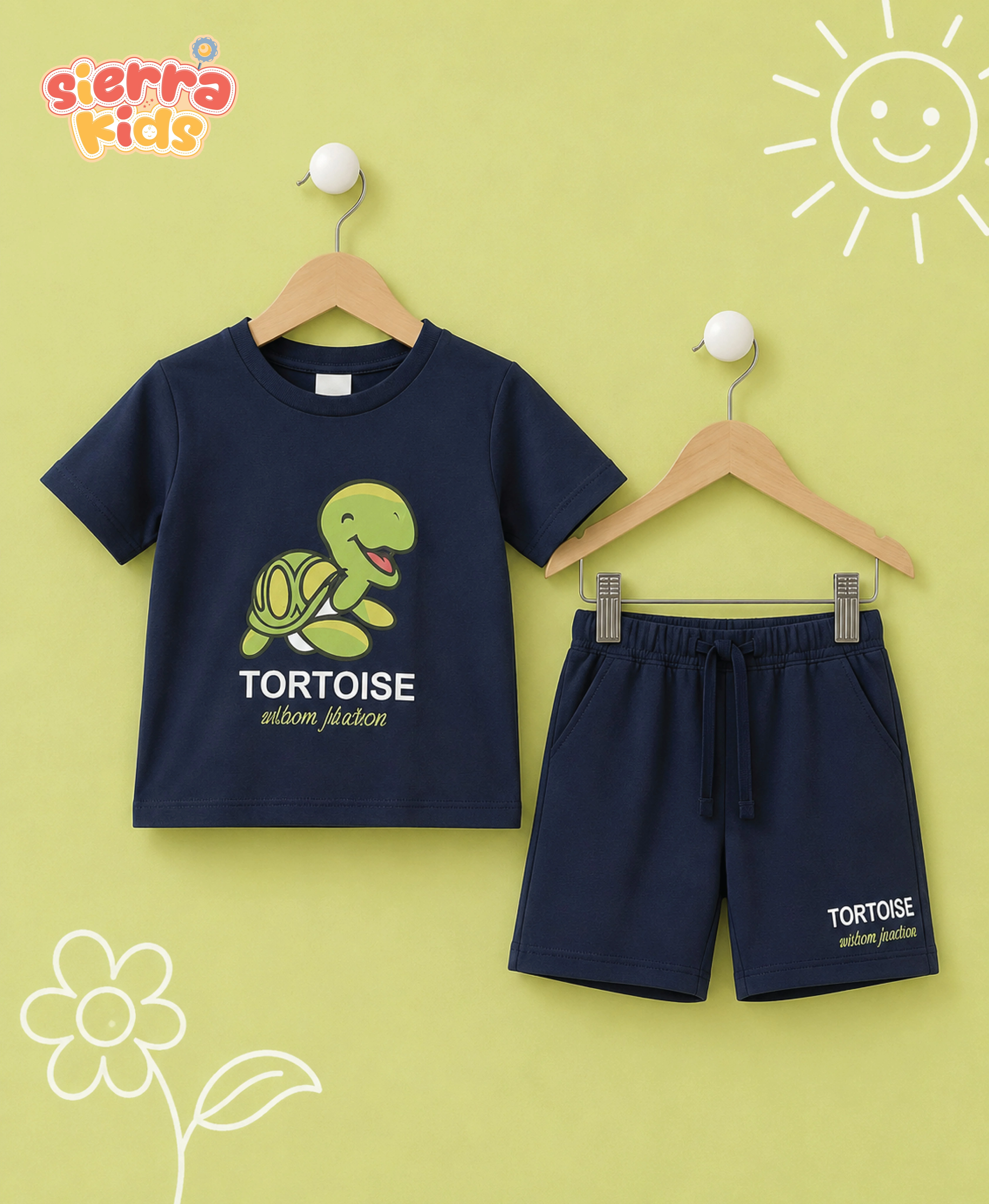 Sierra Kids Tortoise Loungewear Set | Soft & Cozy Everyday Comfort (Ages 4–10)