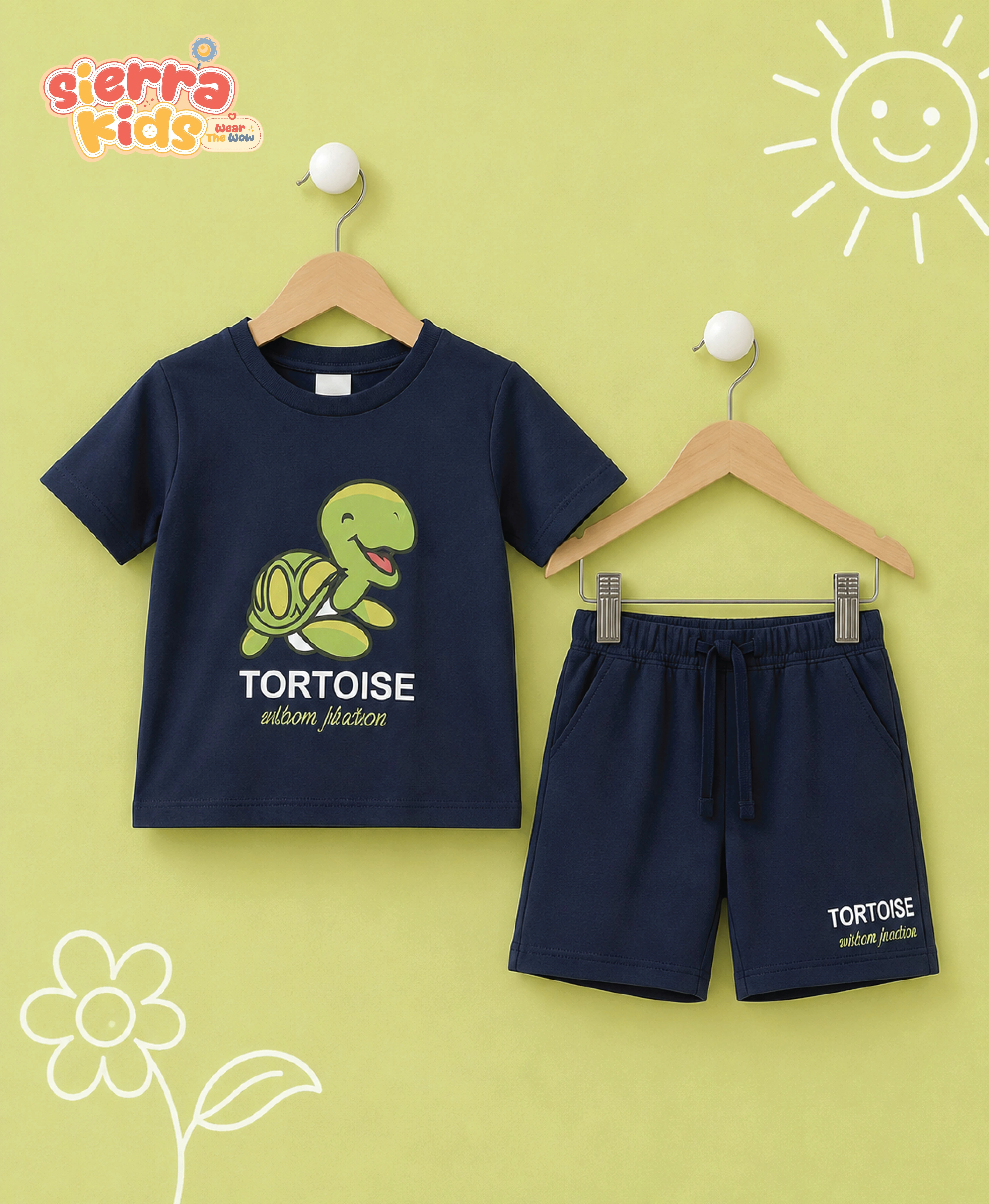 Sierra Kids Tortoise Loungewear Set | Soft & Cozy Everyday Comfort (Ages 4–10)